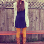 What I Wore Wed-nes-day: Mustard Tights!