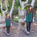 PETER PAN COLLAR AND LEGGINGS