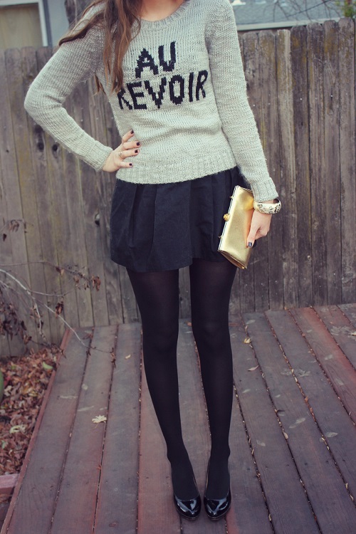 Statement Sweater and Skirt #PeopleInStyle