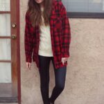 RED PLAID COAT