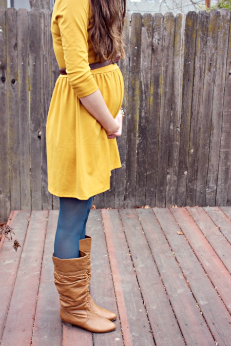 mustard tight dress