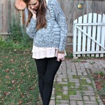 PEEKABOO LACE AND OVERSIZED SWEATER