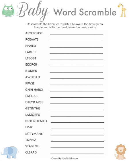BABY SHOWER GAMES THAT AREN\u002639;T CHEESY Katie Did What BABY SHOWER GAMES THAT AREN\u002639;T CHEESY Katie Did What
