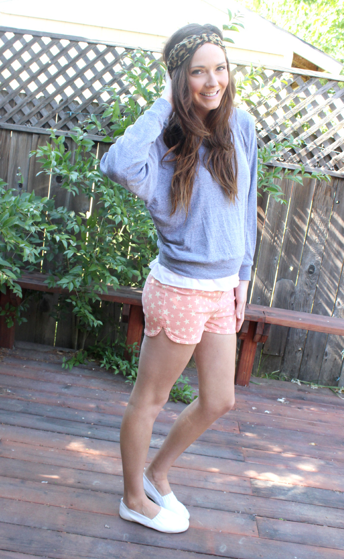 star booty shorts