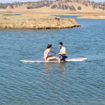 STAND UP PADDLE BOARDING AT THE LAKE