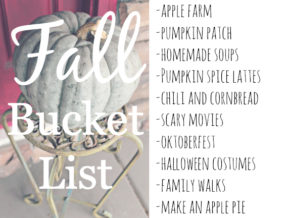 fall bucket list