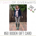 7 DAYS OF GIVEAWAYS — DAY 4 BODEN