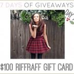 7 DAYS OF GIVEAWAYS — DAY 7 RIFFRAFF