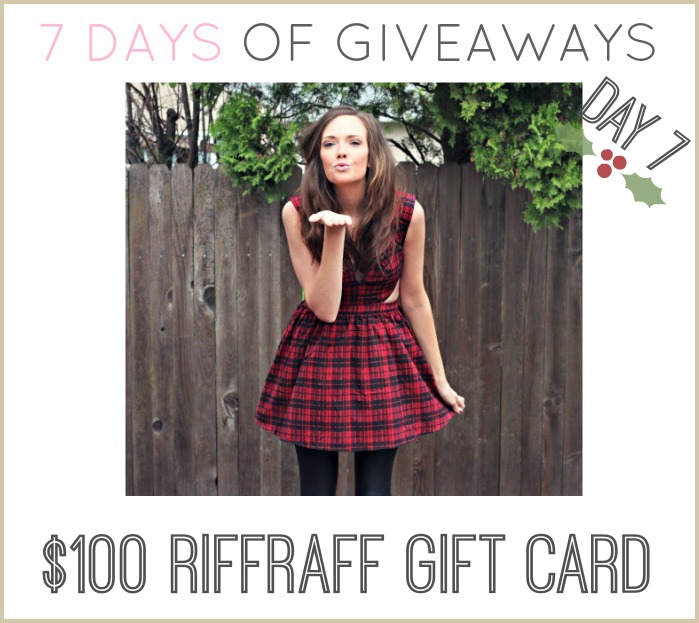 shop riffraff giveaway