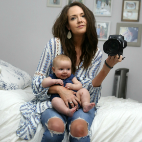 Top | Jeans | Camera | Earrings