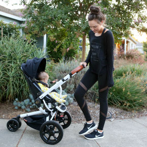 Stroller | Top | Leggings | Shoes | Original Post