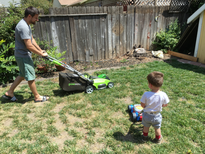 mowing