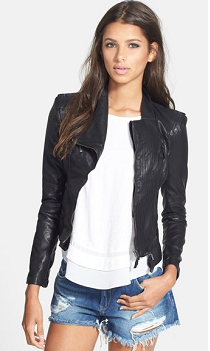 FAUX LEATHER JACKET