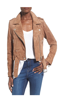 Suede Moto Jacket