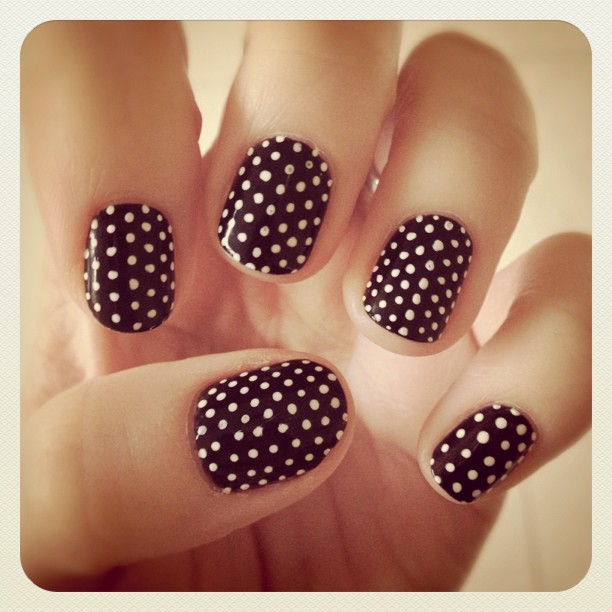 2 DIY Nail Art Ideas: Polka-Dots & French Tips